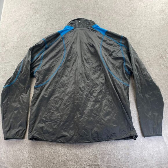 ACX Mens Activewear Jacket Large Gray Outdoors Full Zip Stand Collar Performance - Picture 11 of 11